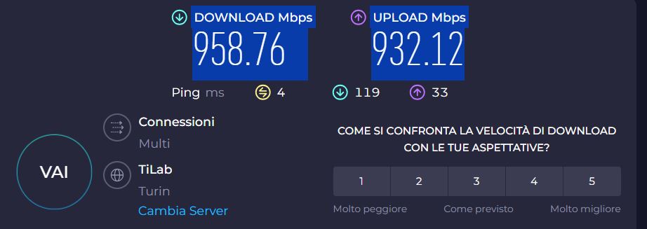 connessione cavo